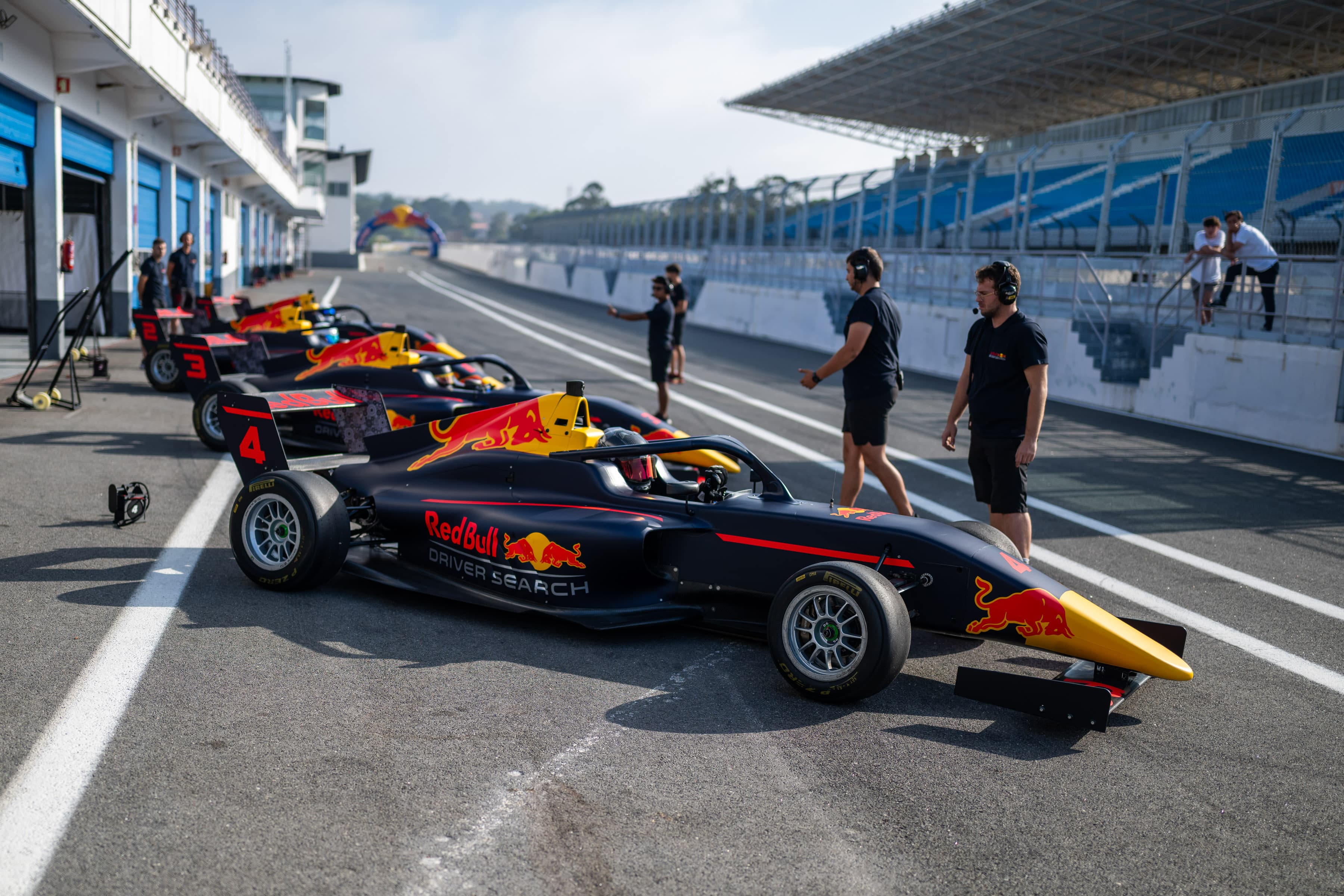 Scott Kin Lindblom testing F4 at Estoril, Portugal, during Red Bull Driver Search 2025. Photo: Joerg Mitter