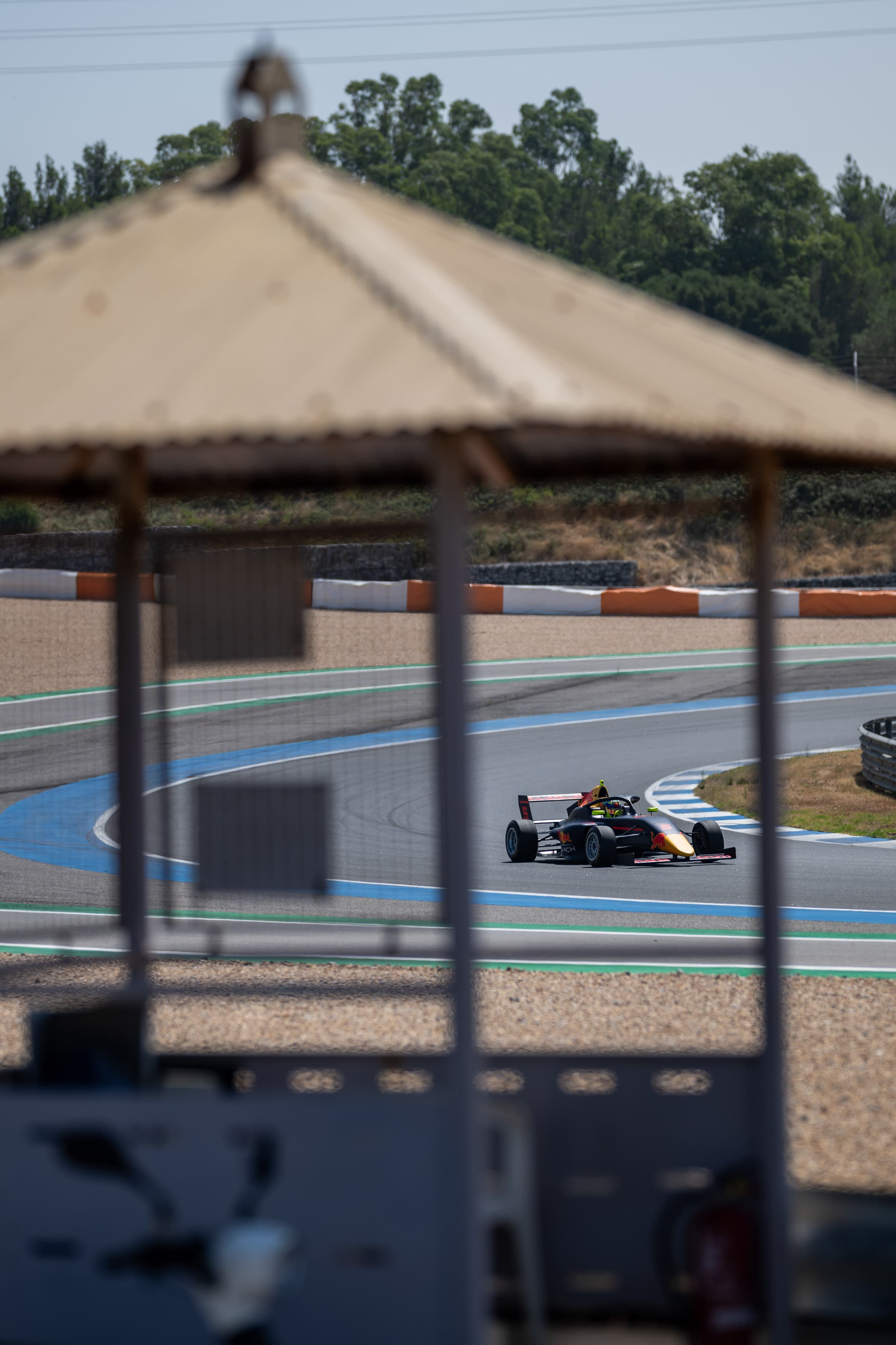 Scott Kin Lindblom testing F4 at Estoril, Portugal, during Red Bull Driver Search 2025. Photo: Joerg Mitter