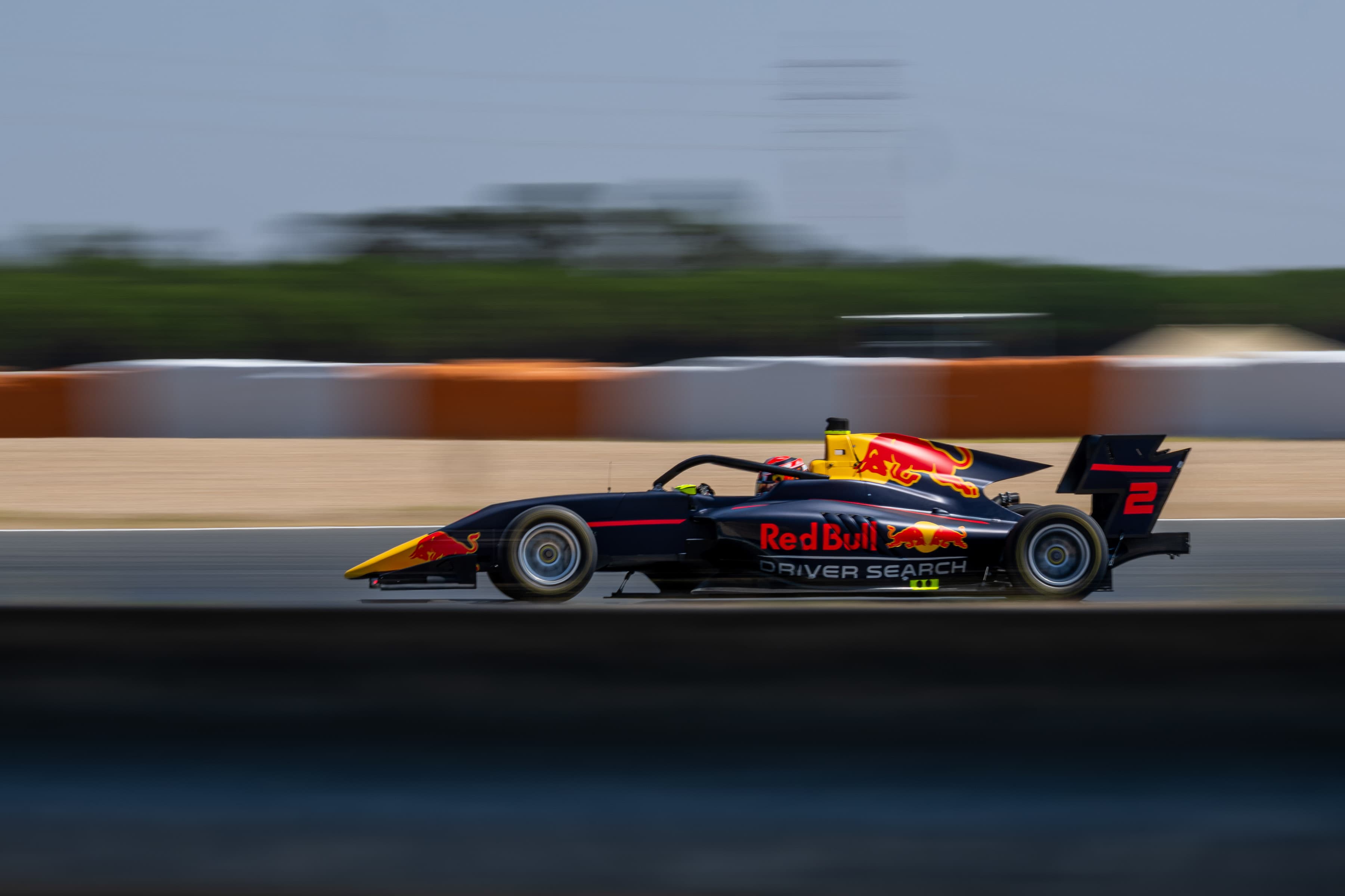 Scott Kin Lindblom testing F4 at Estoril, Portugal, during Red Bull Driver Search 2025. Photo: Joerg Mitter