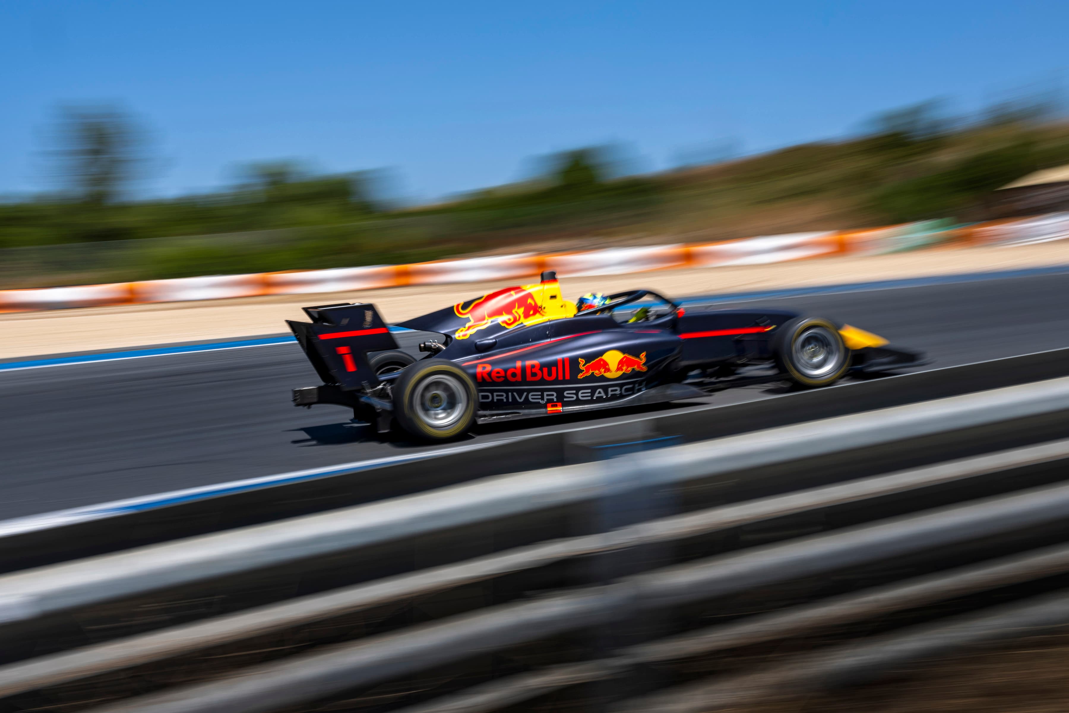 Scott Kin Lindblom testing FIA F3 at Estoril, Portugal, during Red Bull Driver Search 2025. Photo: Joerg Mitter