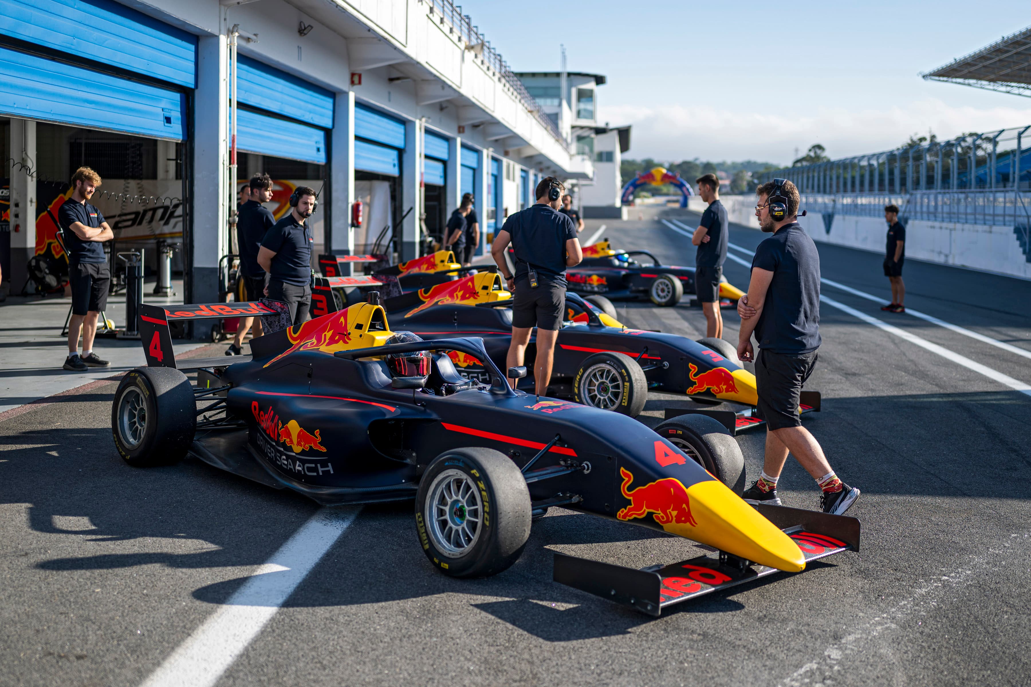 Scott Kin Lindblom testing F4 at Estoril, Portugal, during Red Bull Driver Search 2025. Photo: Joerg Mitter