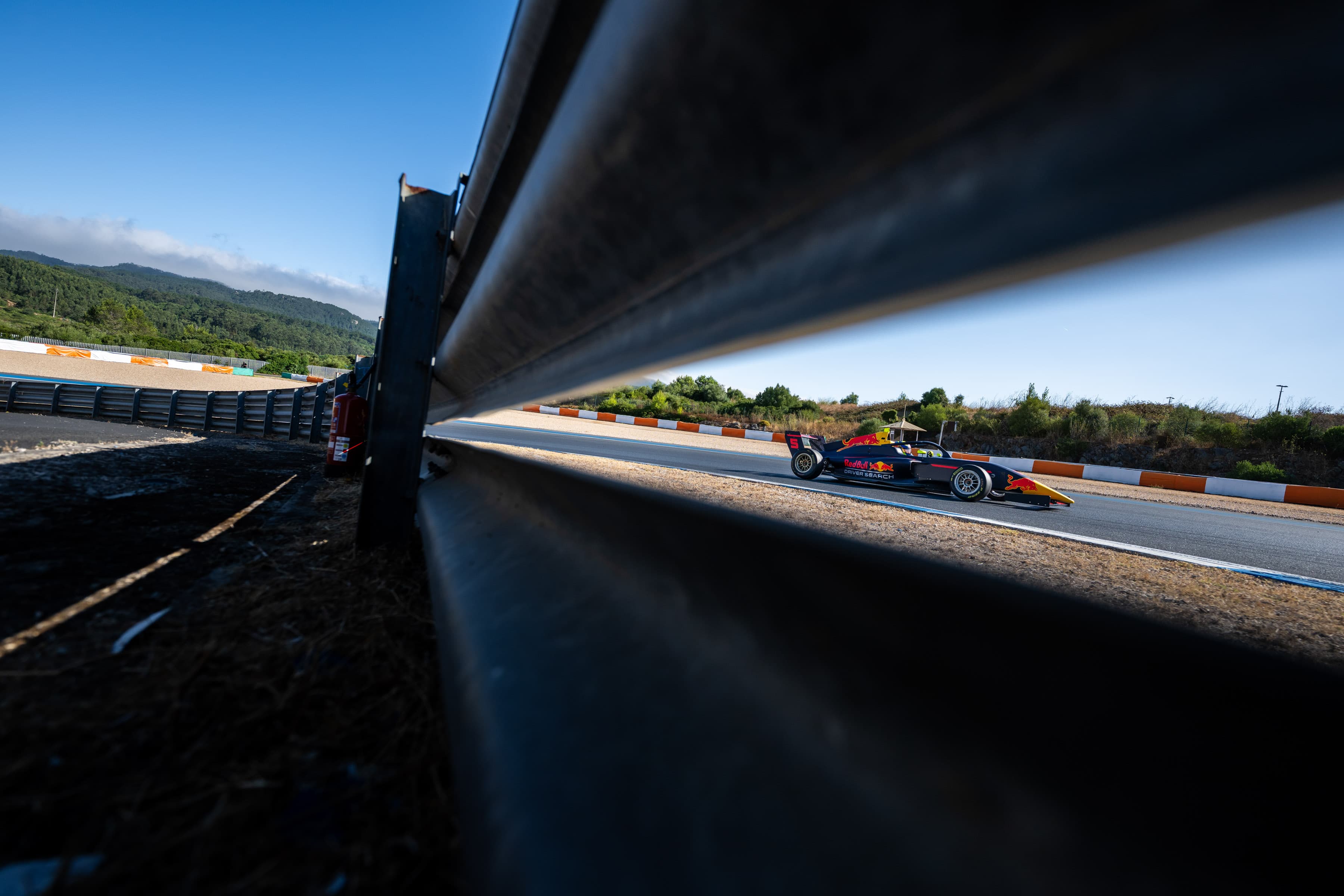 Scott Kin Lindblom testing F4 at Estoril, Portugal, during Red Bull Driver Search 2025. Photo: Joerg Mitter