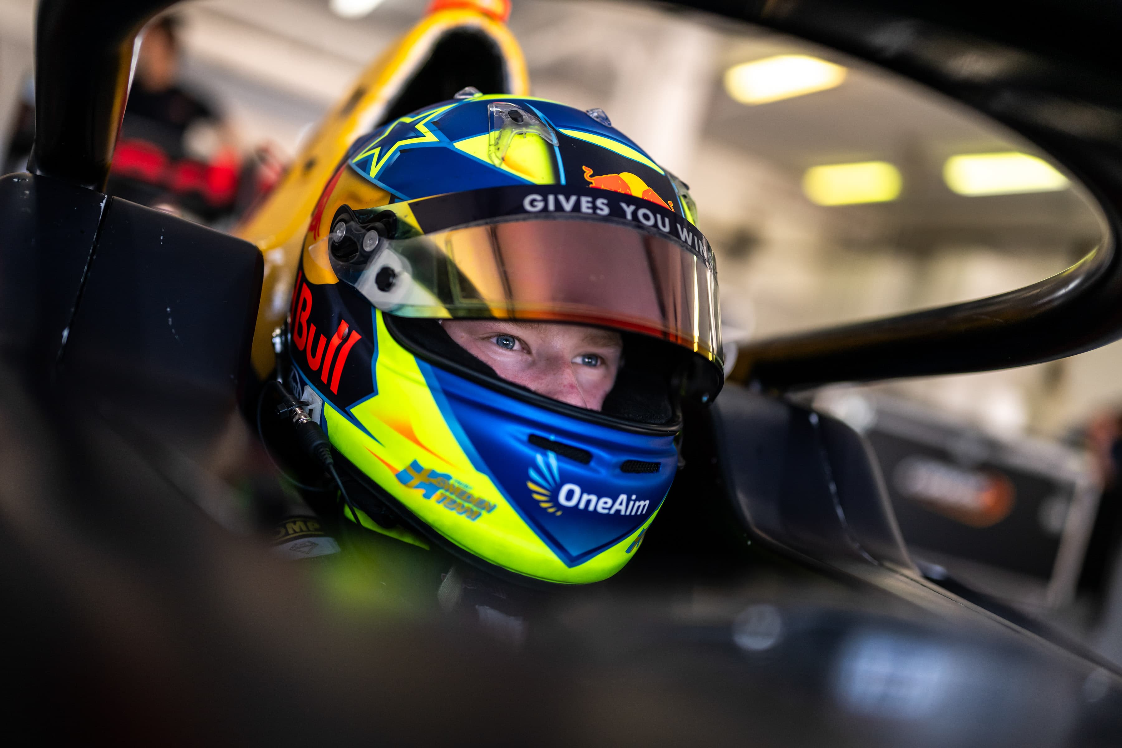 Scott Kin Lindblom testing F4 at Estoril, Portugal, during Red Bull Driver Search 2025. Photo: Joerg Mitter