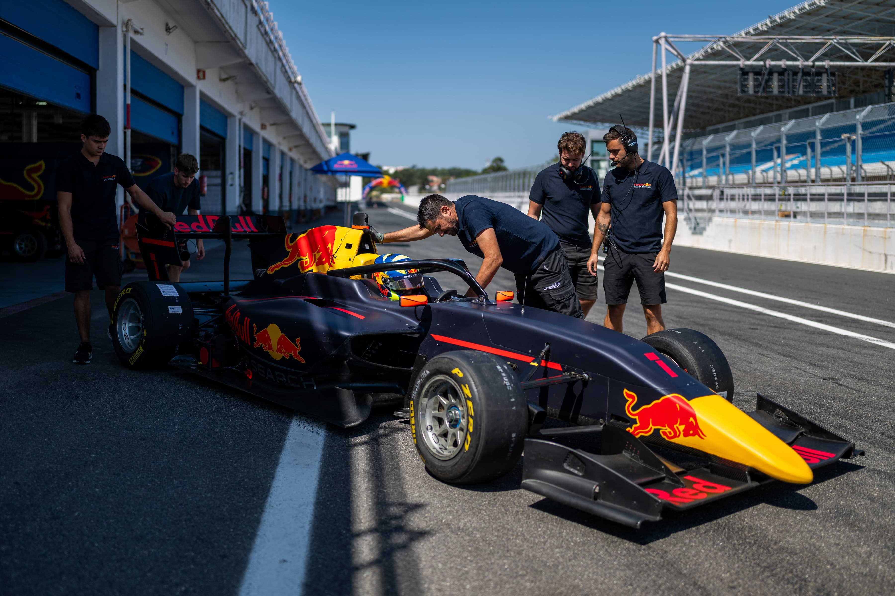 Scott Kin Lindblom testing FIA F3 at Estoril, Portugal, during Red Bull Driver Search 2025. Photo: Joerg Mitter