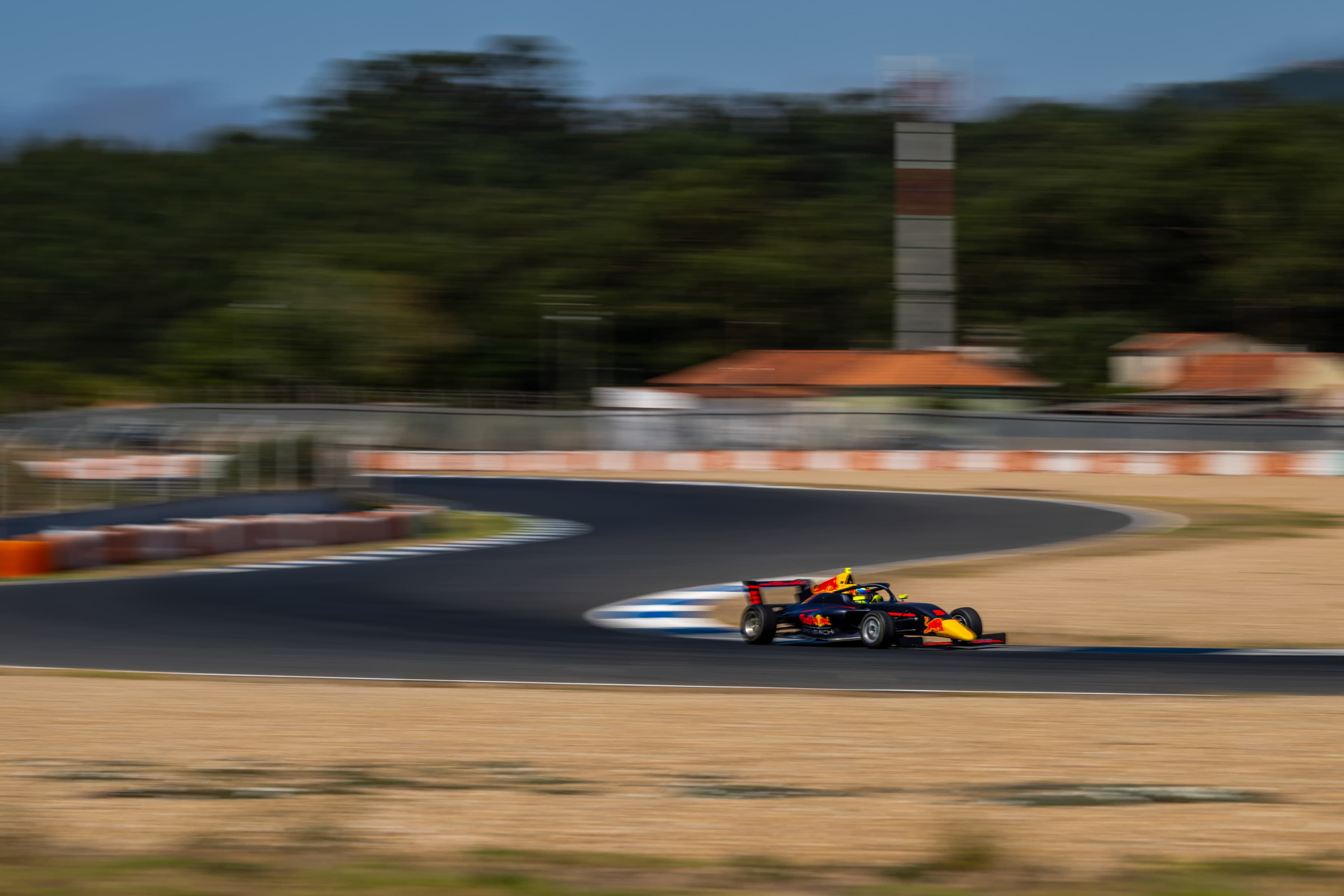 Scott Kin Lindblom testing F4 at Estoril, Portugal, during Red Bull Driver Search 2025. Photo: Joerg Mitter