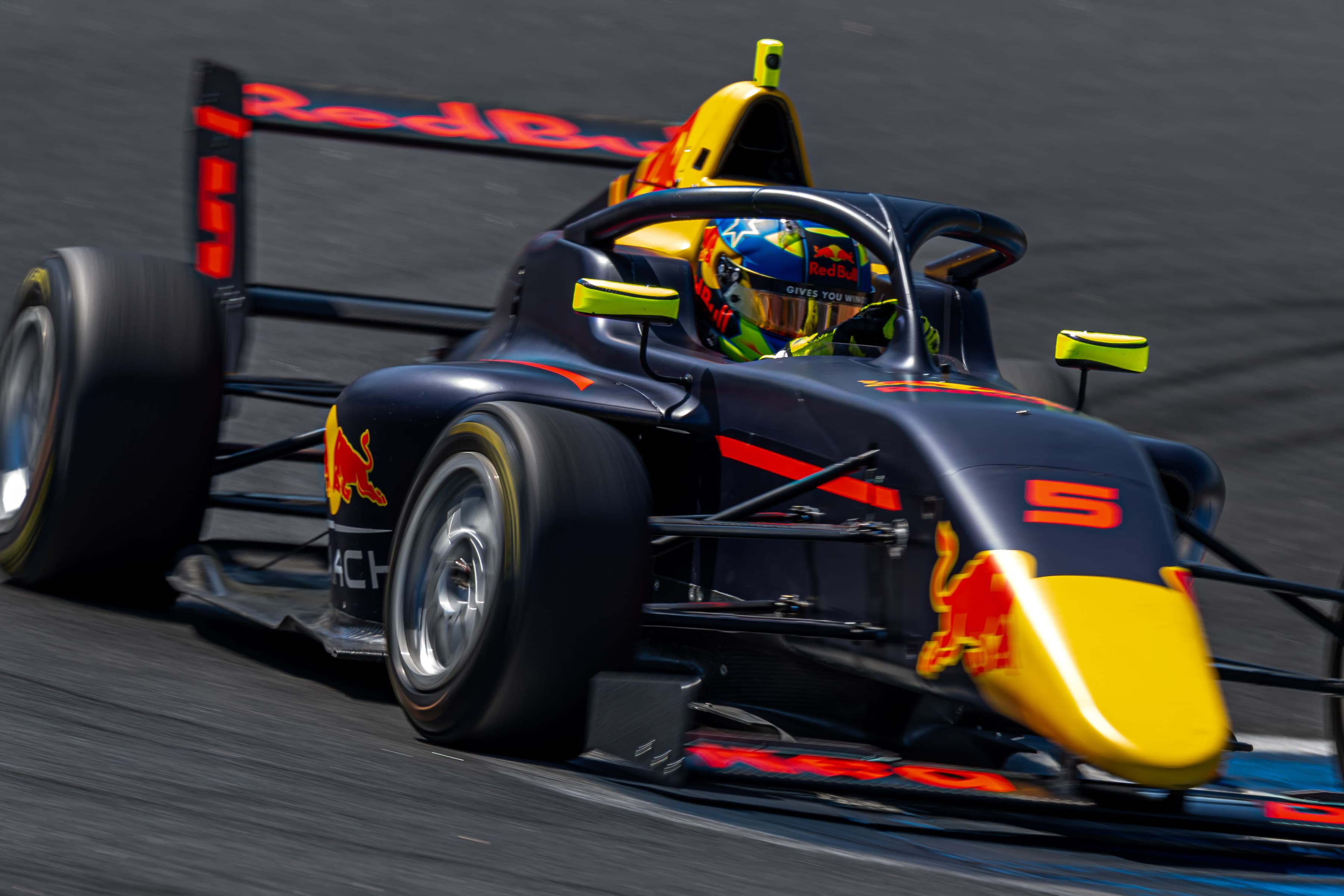 Scott Kin Lindblom testing F4 at Estoril, Portugal, during Red Bull Driver Search 2025. Photo: Joerg Mitter