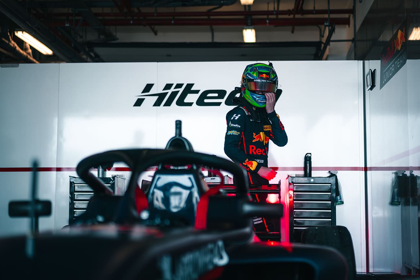 Scott Kin Lindblom, Hitech, Yas Island, Abu Dhabi, UAE F4 Trophy 2025, Rd 2. Photo: Rasmus Paavola