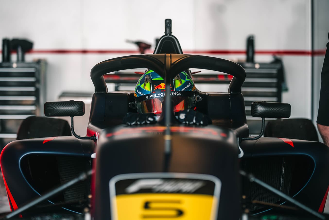 Scott Kin Lindblom, Hitech, Yas Island, Abu Dhabi, UAE F4 Trophy 2025, Rd 2. Photo: Rasmus Paavola