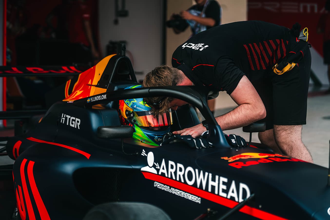 Scott Kin Lindblom, Hitech, Yas Island, Abu Dhabi, UAE F4 Trophy 2025, Rd 2. Photo: Rasmus Paavola