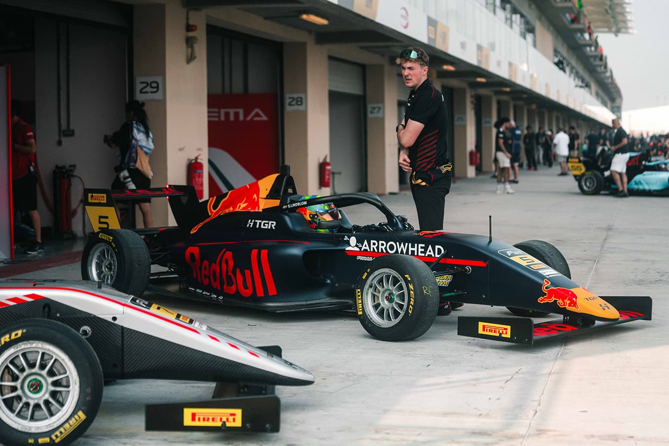Scott Kin Lindblom, Hitech, Yas Island, Abu Dhabi, UAE F4 Trophy 2025, Rd 2. Photo: Rasmus Paavola
