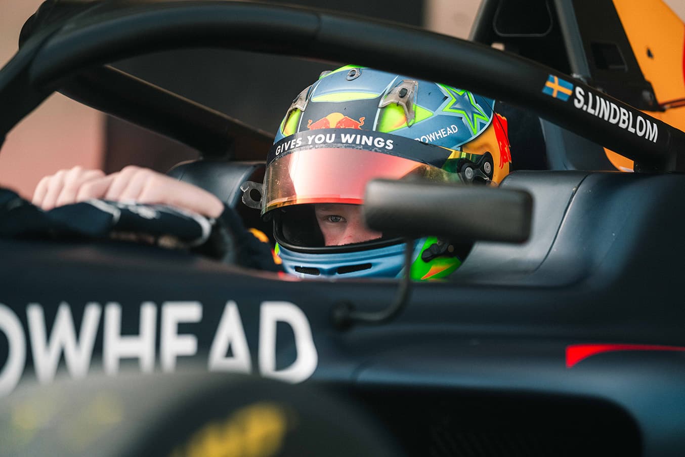 Scott Kin Lindblom, Hitech, Yas Island, Abu Dhabi, UAE F4 Trophy 2025, Rd 2. Photo: Rasmus Paavola