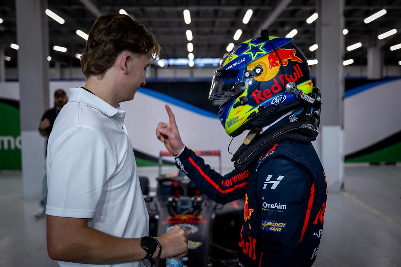 First win in F4. Scott Kin Lindblom Red Bull Junior Driver wins at Jeddah Corniche Circuit in the F4 Saudi Arabian Championship 11 Nov 2025. Photo: Akl Yazbeck/F4 Saudi Arabia