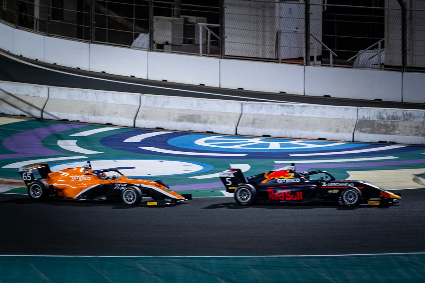 First win in F4. Scott Kin Lindblom Red Bull Junior Driver wins at Jeddah Corniche Circuit in the F4 Saudi Arabian Championship 11 Nov 2025. Photo: Akl Yazbeck/F4 Saudi Arabia