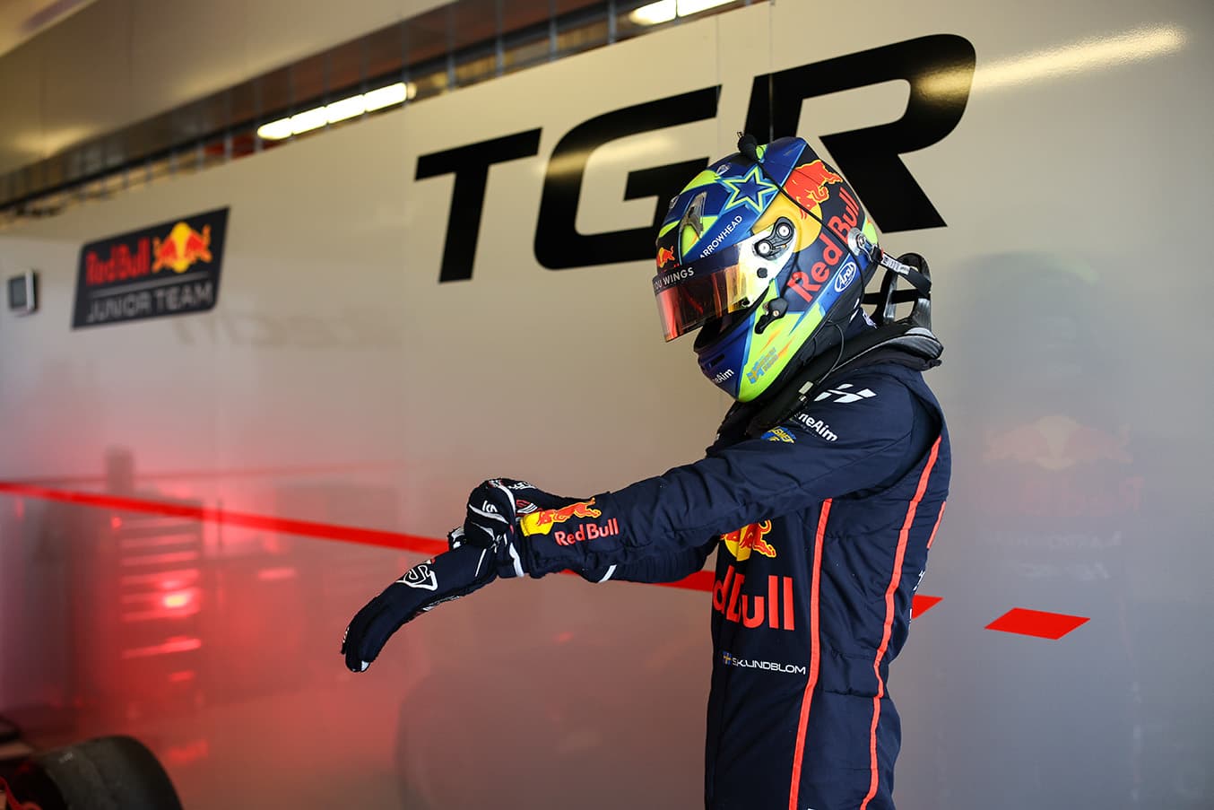 Scott Kin Lindblom, Hitech, Yas Island, Abu Dhabi, UAE F4 Trophy 2025, Rd 2. Photo: UAE F4 Trophy