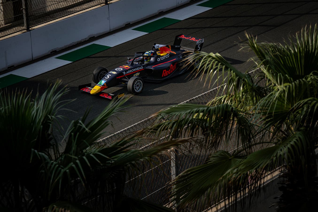 First win in F4. Scott Kin Lindblom Red Bull Junior Driver wins at Jeddah Corniche Circuit in the F4 Saudi Arabian Championship 11 Nov 2025. Photo: Akl Yazbeck/F4 Saudi Arabia
