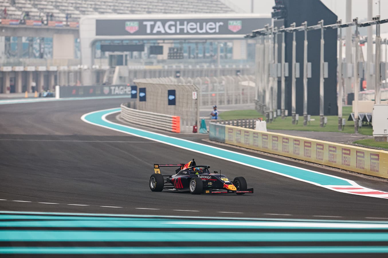 Scott Kin Lindblom, Hitech, Yas Island, Abu Dhabi, UAE F4 Trophy 2025, Rd 2. Photo: UAE F4 Trophy