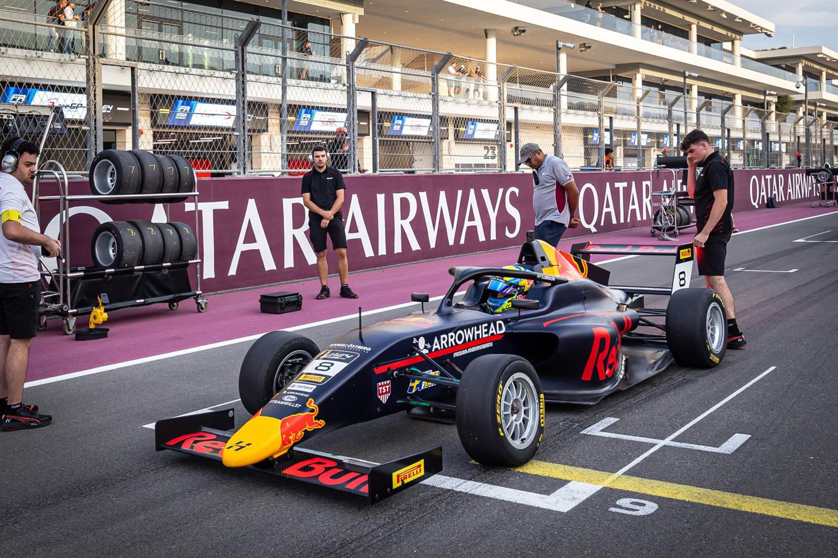 Scott Kin Lindblom, Hitech, Red Bull Junior Team. UAE4 Championship 2026, Rd 4, Lusail International Circuit, Qatar. Photo: Dutch Photo Agency