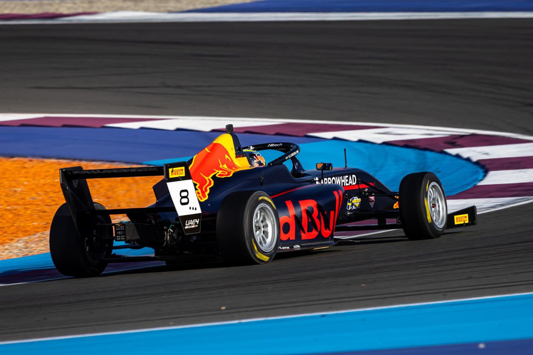 Scott Kin Lindblom, Hitech, Red Bull Junior Team. UAE4 Championship 2026, Rd 4, Lusail International Circuit, Qatar. Photo: Dutch Photo Agency