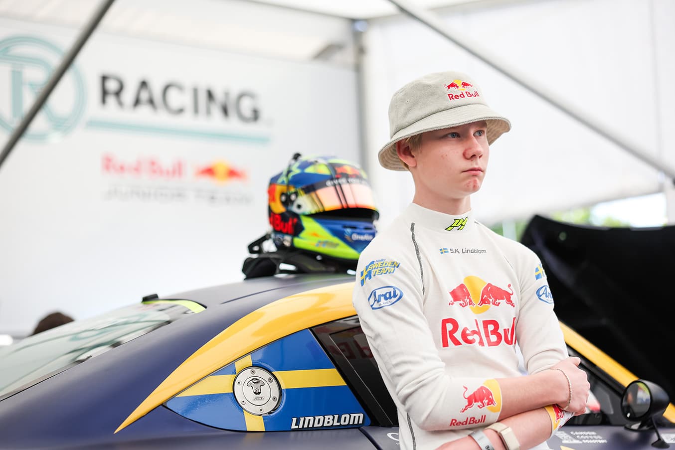 Scott Kin Lindblom at Brands Hatch, UK. Ginetta Junior Championship 2025. Photo: Jakob Ebrey Photography