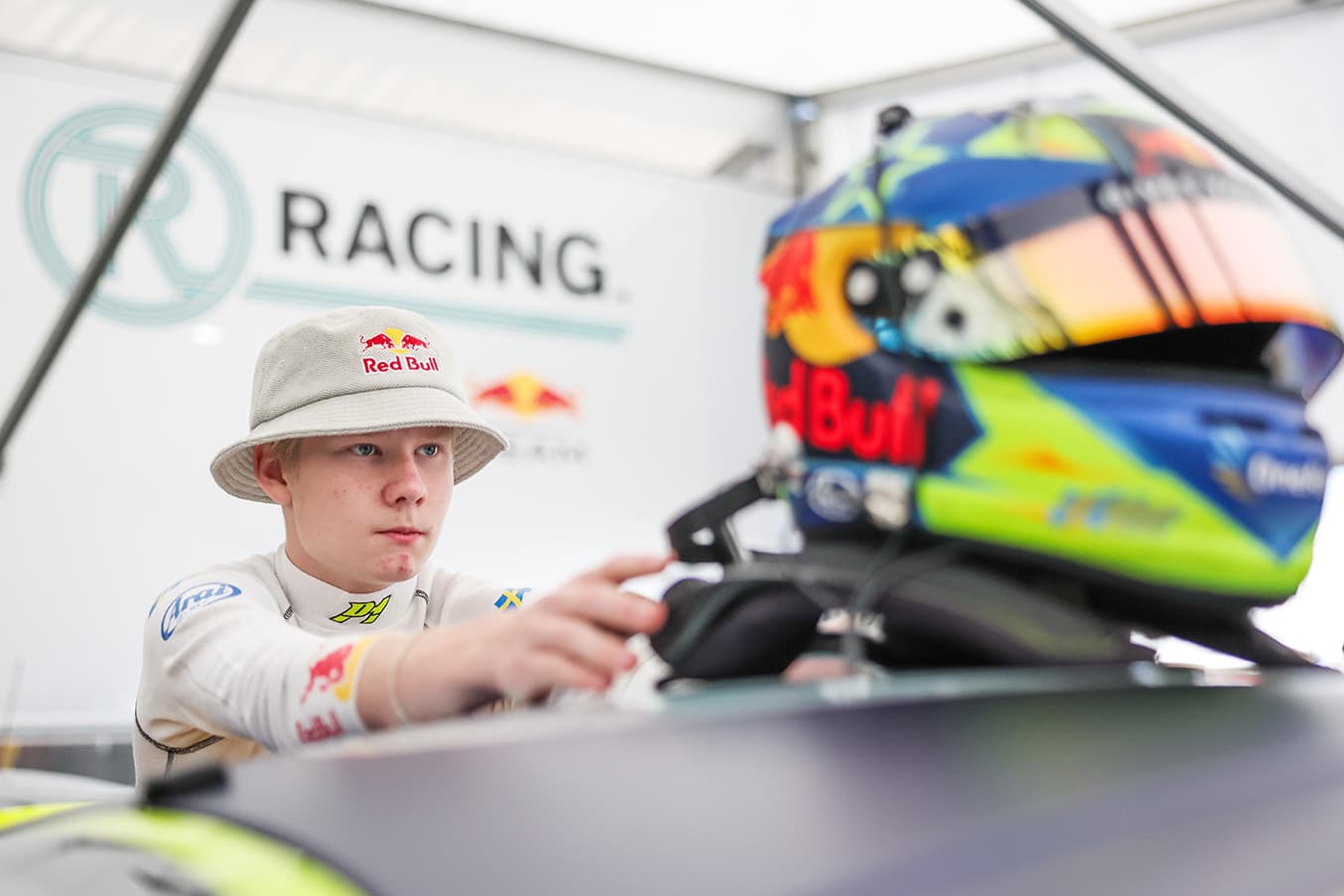 Scott Kin Lindblom at Brands Hatch, UK. Ginetta Junior Championship 2025. Photo: Jakob Ebrey Photography