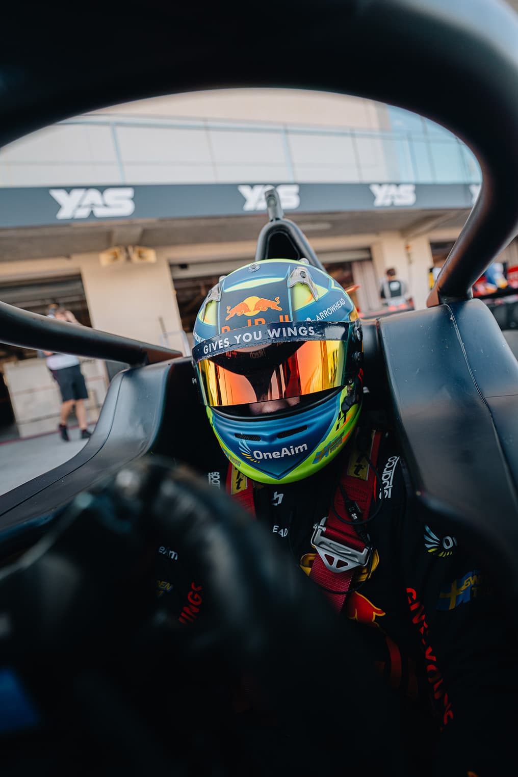 Scott Kin Lindblom, Hitech, Yas Island, Abu Dhabi, UAE F4 Trophy 2025, Rd 3. Photo: Connor Botha