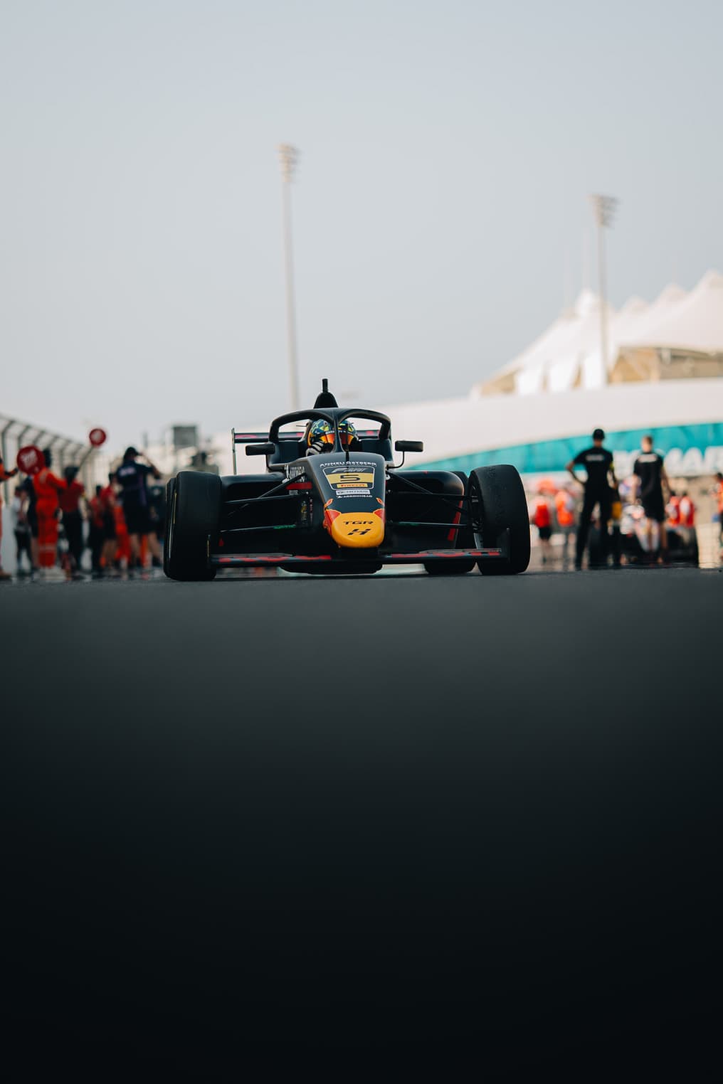 Scott Kin Lindblom, Hitech, Yas Island, Abu Dhabi, UAE F4 Trophy 2025, Rd 3. Photo: Connor Botha