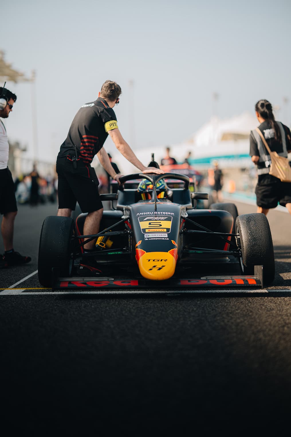 Scott Kin Lindblom, Hitech, Yas Island, Abu Dhabi, UAE F4 Trophy 2025, Rd 3. Photo: Connor Botha