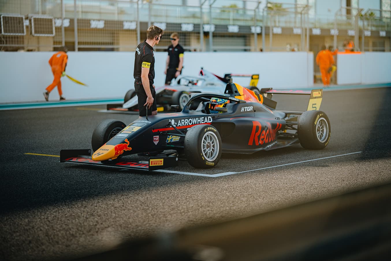 Scott Kin Lindblom, Hitech, Yas Island, Abu Dhabi, UAE F4 Trophy 2025, Rd 3. Photo: Connor Botha