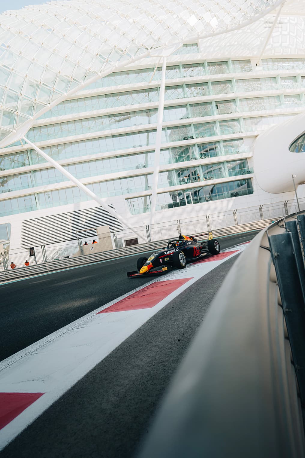 Scott Kin Lindblom, Hitech, Yas Island, Abu Dhabi, UAE F4 Trophy 2025, Rd 3. Photo: Connor Botha