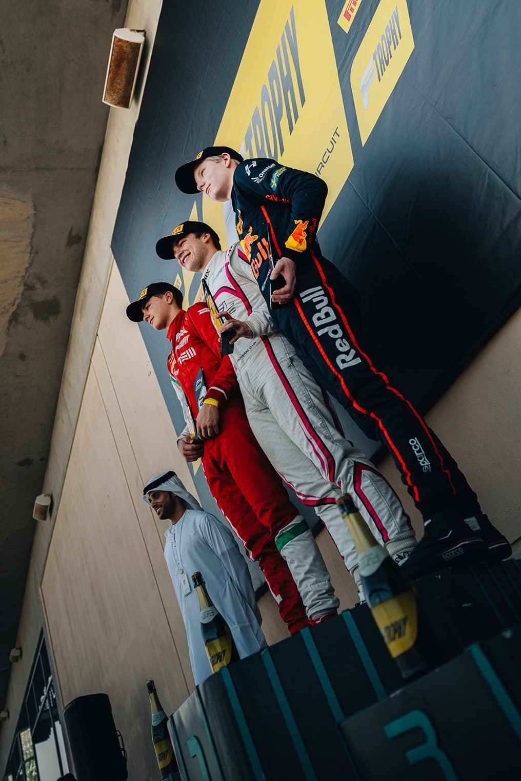 Scott Kin Lindblom, Hitech, Yas Island, Abu Dhabi, UAE F4 Trophy 2025, Rd 3. Photo: Connor Botha