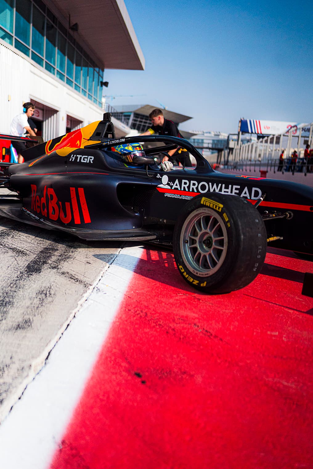 Scott Kin Lindblom, Hitech, Dubai Autodrome. UAE F4 Trophy 2025, Rd 1. Photo: Connor Botha