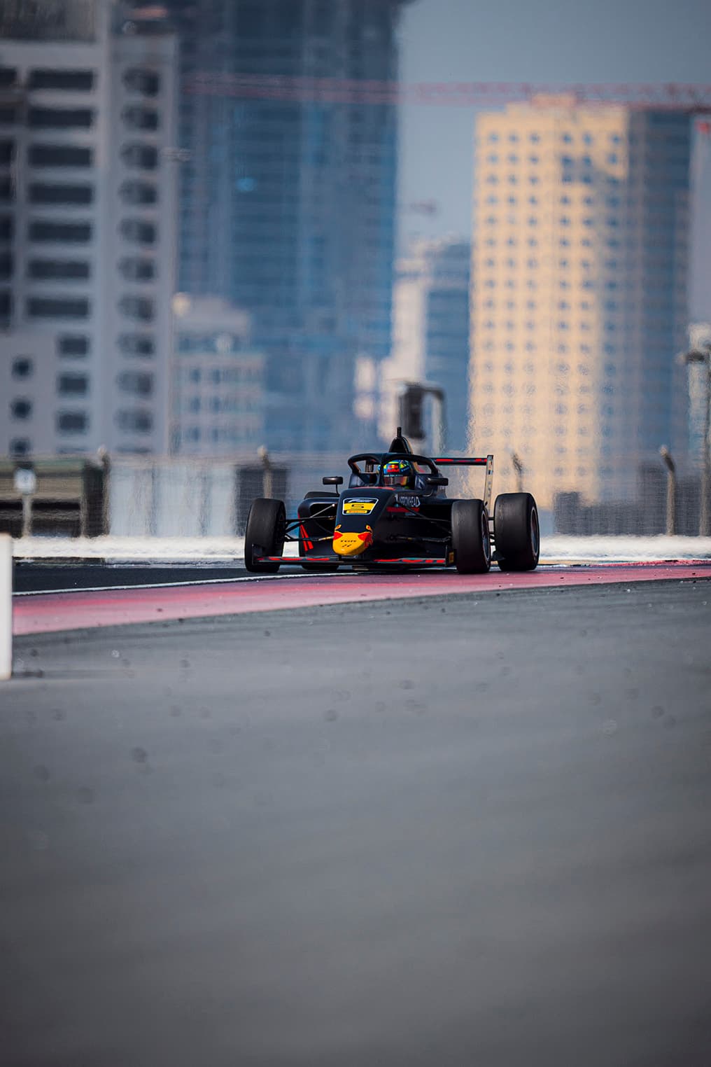Scott Kin Lindblom, Hitech, Dubai Autodrome. UAE F4 Trophy 2025, Rd 1. Photo: Connor Botha