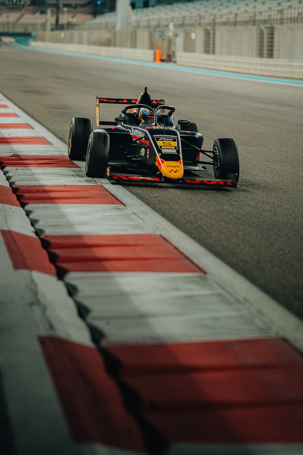 Scott Kin Lindblom, Hitech, Yas Island, Abu Dhabi, UAE F4 Trophy 2025, Rd 3. Photo: Connor Botha