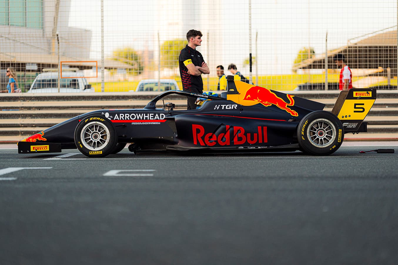 Scott Kin Lindblom, Hitech, Dubai Autodrome. UAE F4 Trophy 2025, Rd 1. Photo: Connor Botha