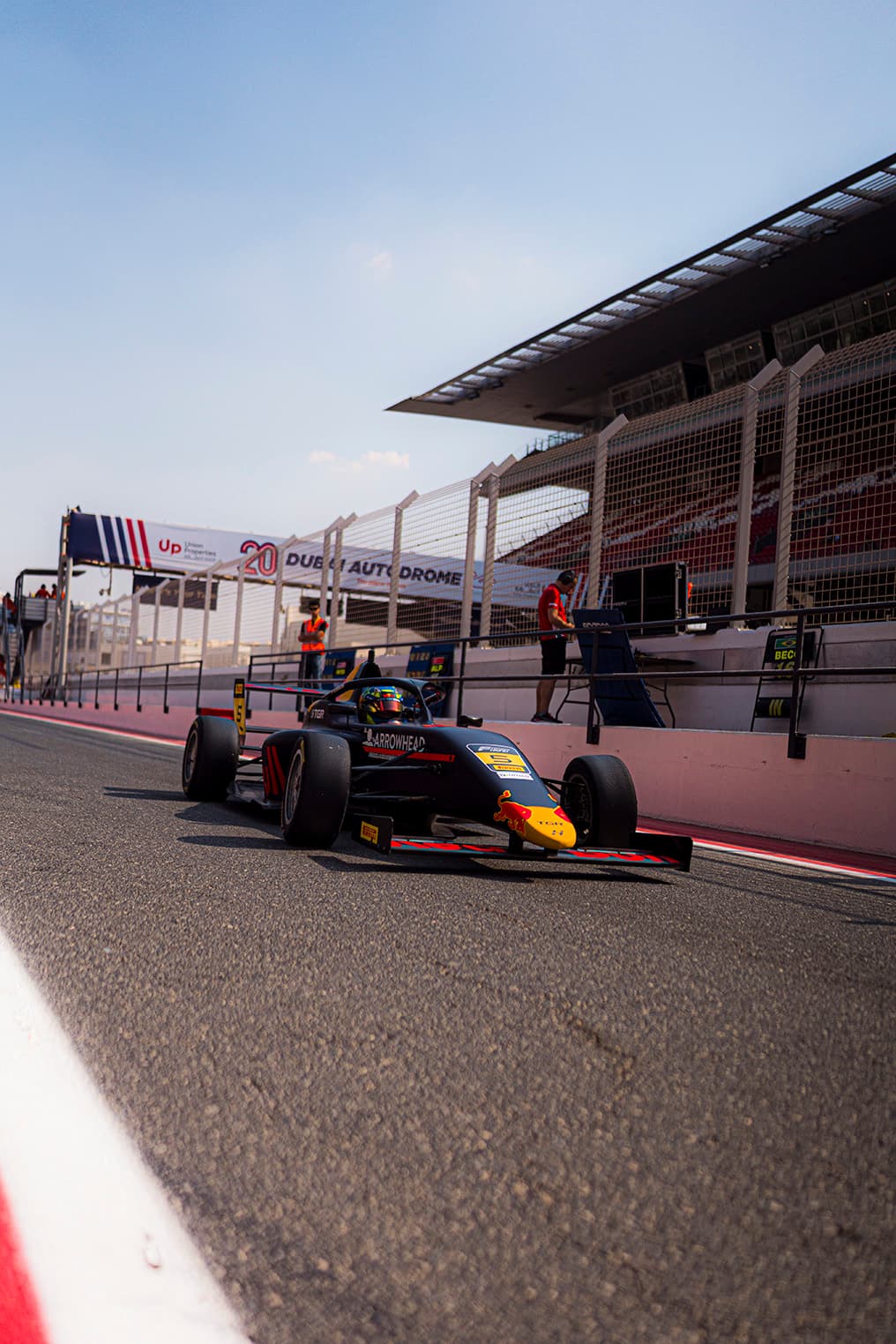 Scott Kin Lindblom, Hitech, Dubai Autodrome. UAE F4 Trophy 2025, Rd 1. Photo: Connor Botha