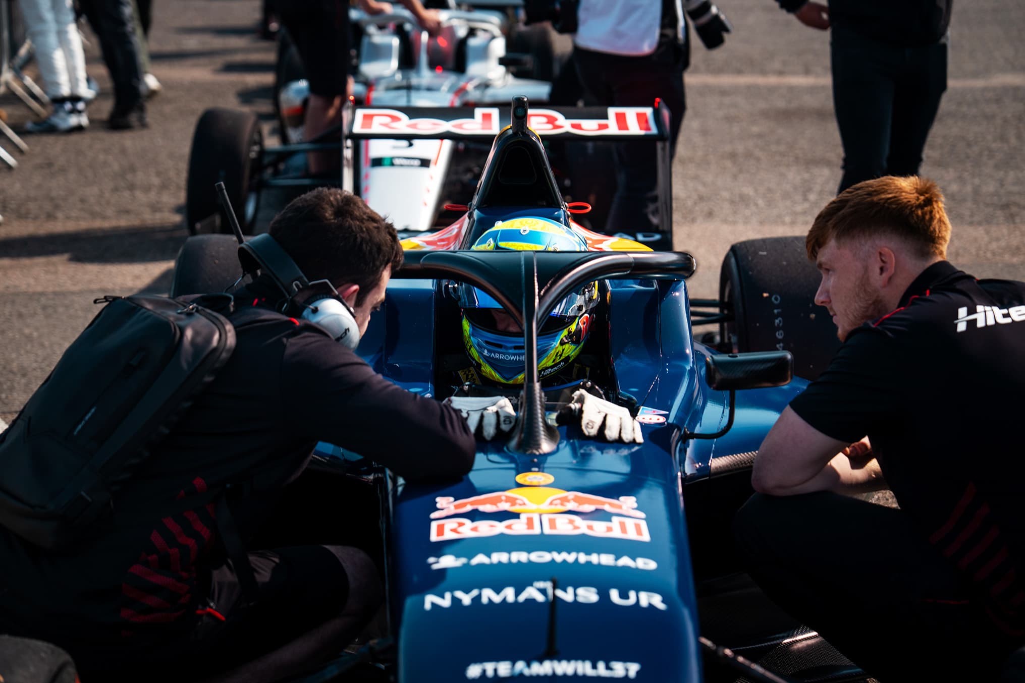 Scott Kin Lindblom, Hitech, British F4, Brands Hatch (Indy). Photo: Seb Usselmann