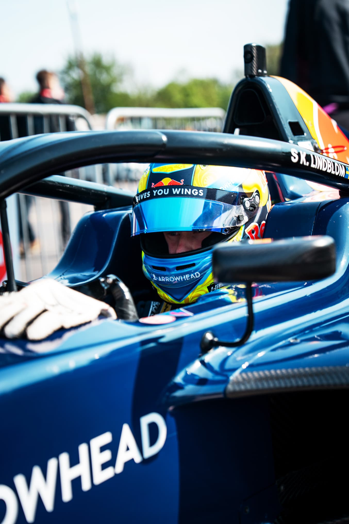 Scott Kin Lindblom, Hitech, British F4, Brands Hatch (Indy). Photo: Seb Usselmann