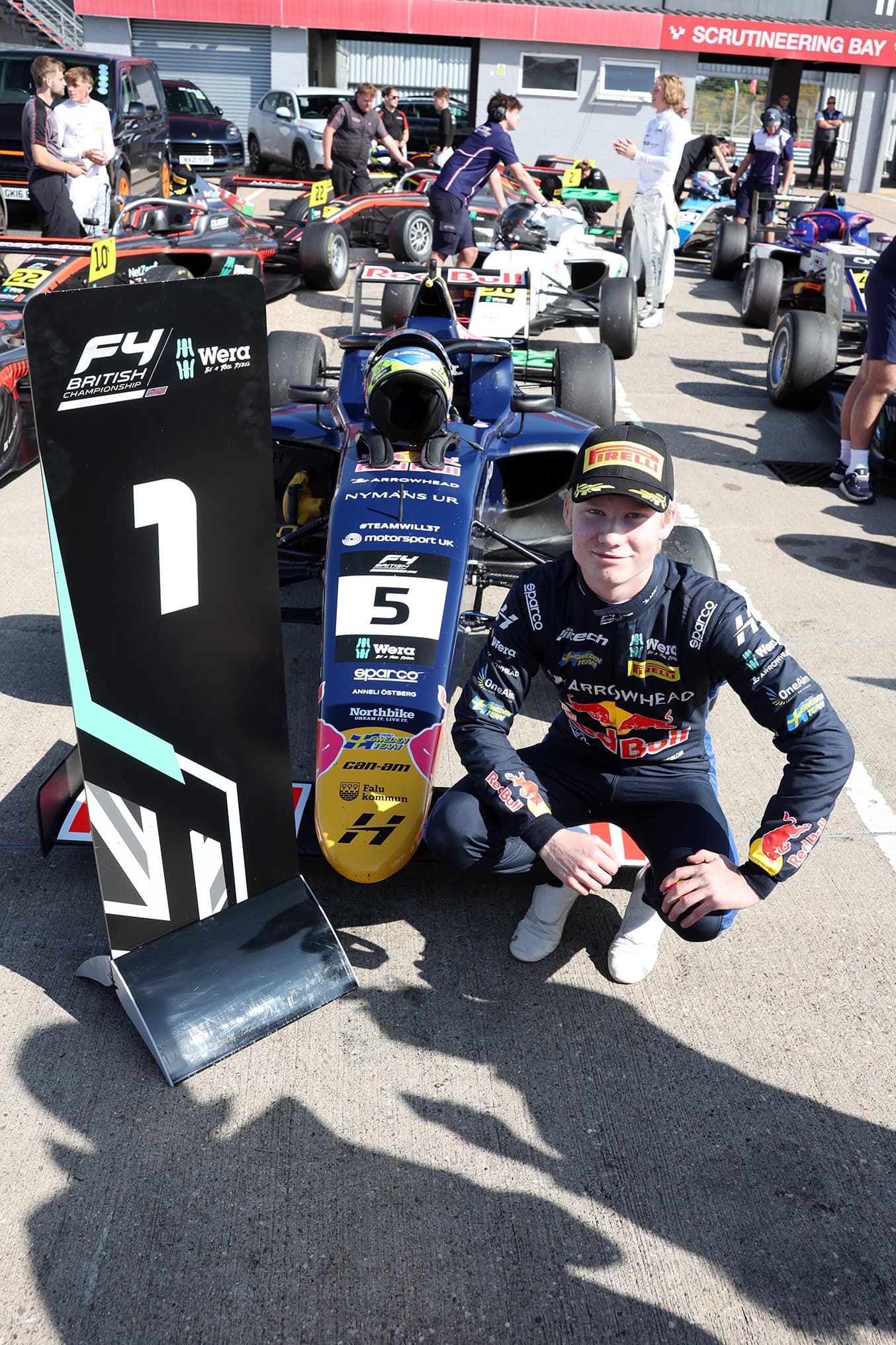 Scott Kin Lindblom, Hitech, British F4, rd 7 Donington Park. Photo: Jakob Ebrey Photograhy